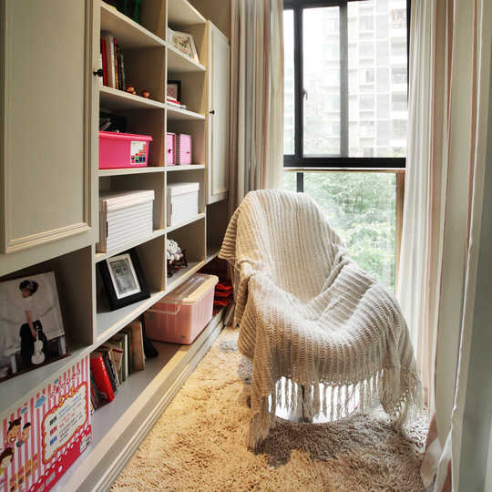 三居 混搭 美式 书房图片来自苹果装饰公司在125m²三居室美式混搭风格的分享
