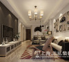 郑州上东城90平两室两厅现代简约风格装修效果图--客厅