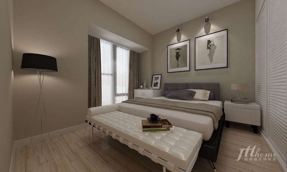 简约 三居 宜居 舒适 温馨 卧室图片来自居泰隆深圳在振业天峦 现代简约 三居室的分享