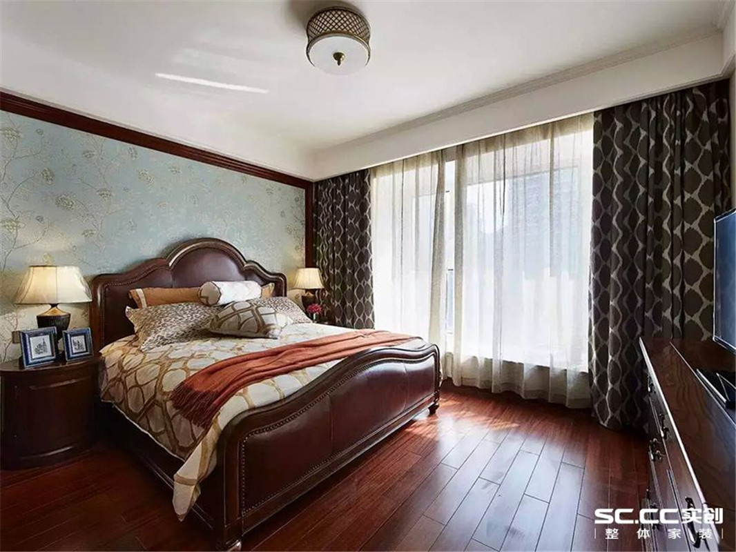 城市广场 美式 三居 卧室图片来自郑州实创装饰啊静在华强城市广场美式三居的分享