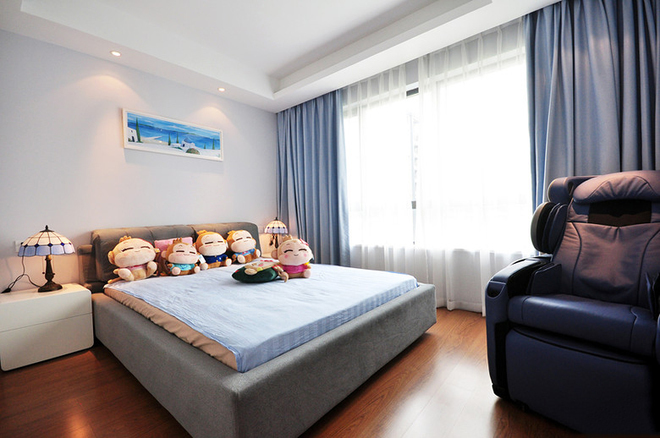 简约 欧式 三居 曹杨三村 卧室图片来自实创装饰上海公司在107平3居简欧美家的分享