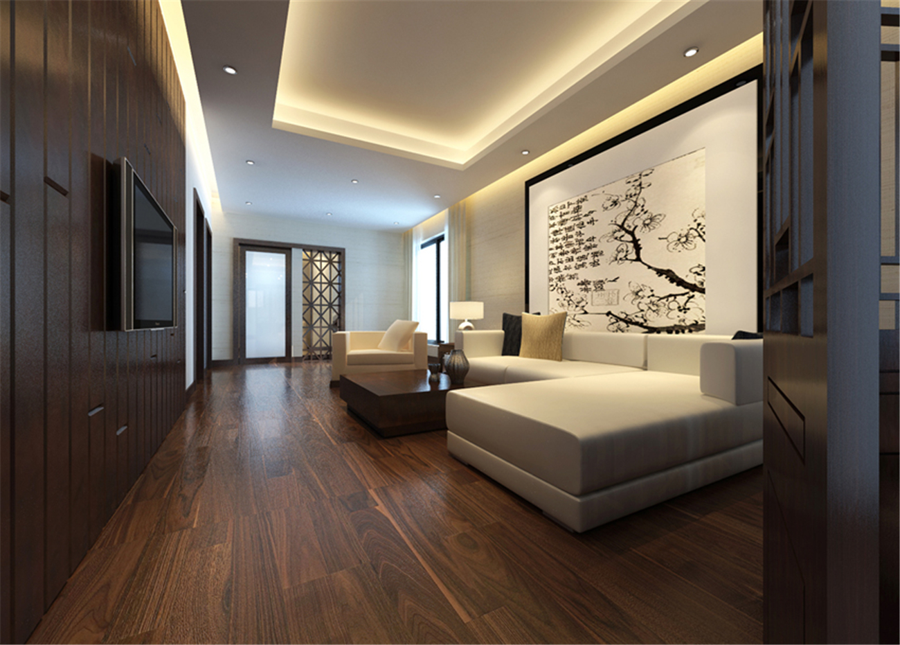 保利叶上海 别墅装修 别墅设计 新中式风格 卧室图片来自腾龙设计在保利叶上海别墅装修新中式风格的分享