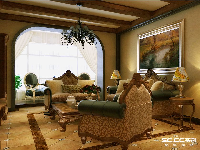 简约 欧式 别墅 白领 收纳 80后 小资 客厅图片来自实创装饰百灵在奢华柔美高贵范的分享