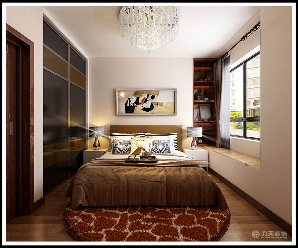 简约 三居 卧室图片来自阳光力天装饰梦想家更爱家在华润橡树湾  现代简约的分享