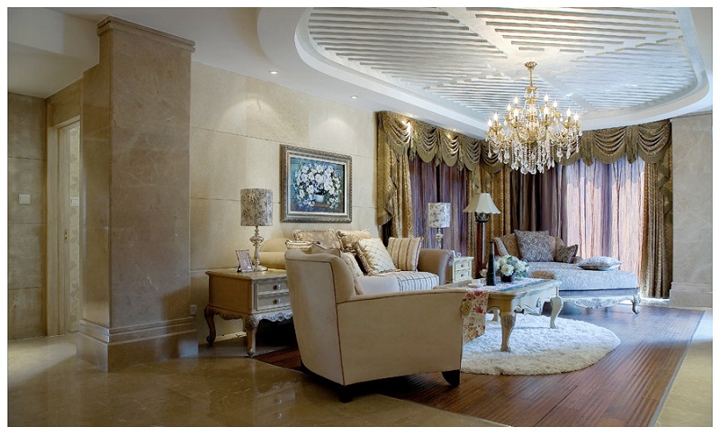 欧式 客厅图片来自百合居装饰在纯欧式 南岸首席的分享