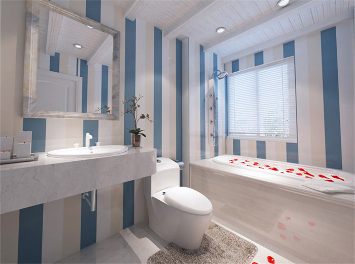 三居 白领 收纳 旧房改造 80后 卫生间图片来自爱尚易格装饰设计在新华街二里蓝色地中海设计的分享