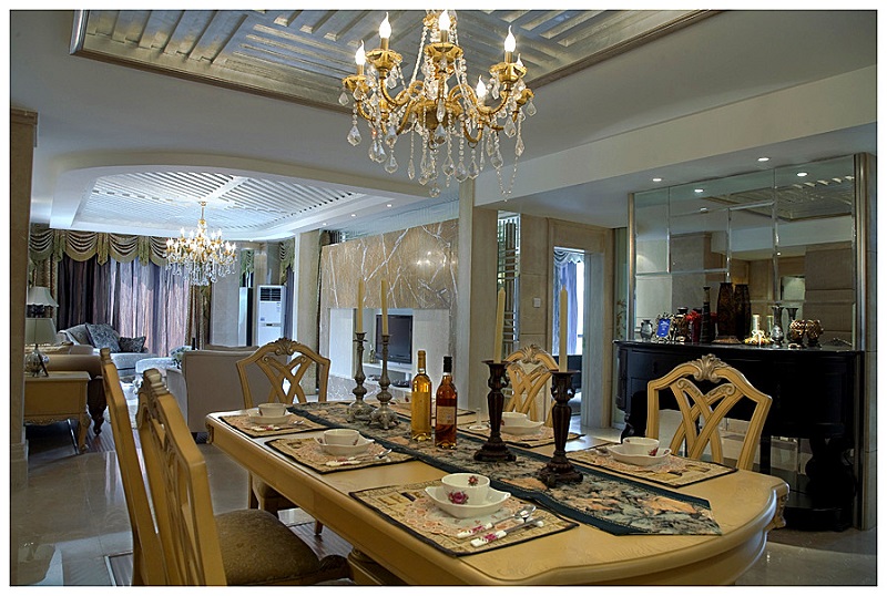 欧式 餐厅图片来自百合居装饰在纯欧式 南岸首席的分享