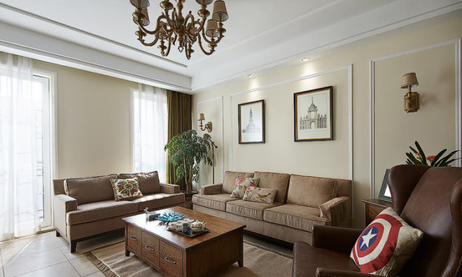 简约 美式 三居 客厅图片来自实创装饰上海公司在东方苑135平美式阳光美宅的分享