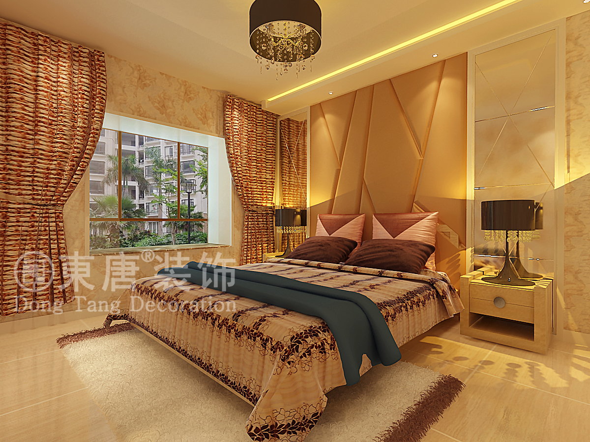 欧式 三居 收纳 卧室图片来自山西东唐装饰公司在辰兴文教城-123平米-简欧风格的分享