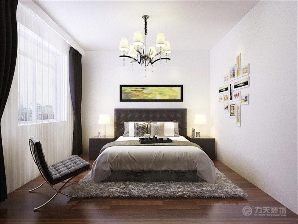 简约 三居 卧室图片来自阳光力天装饰梦想家更爱家在万通新城   现代简约的分享
