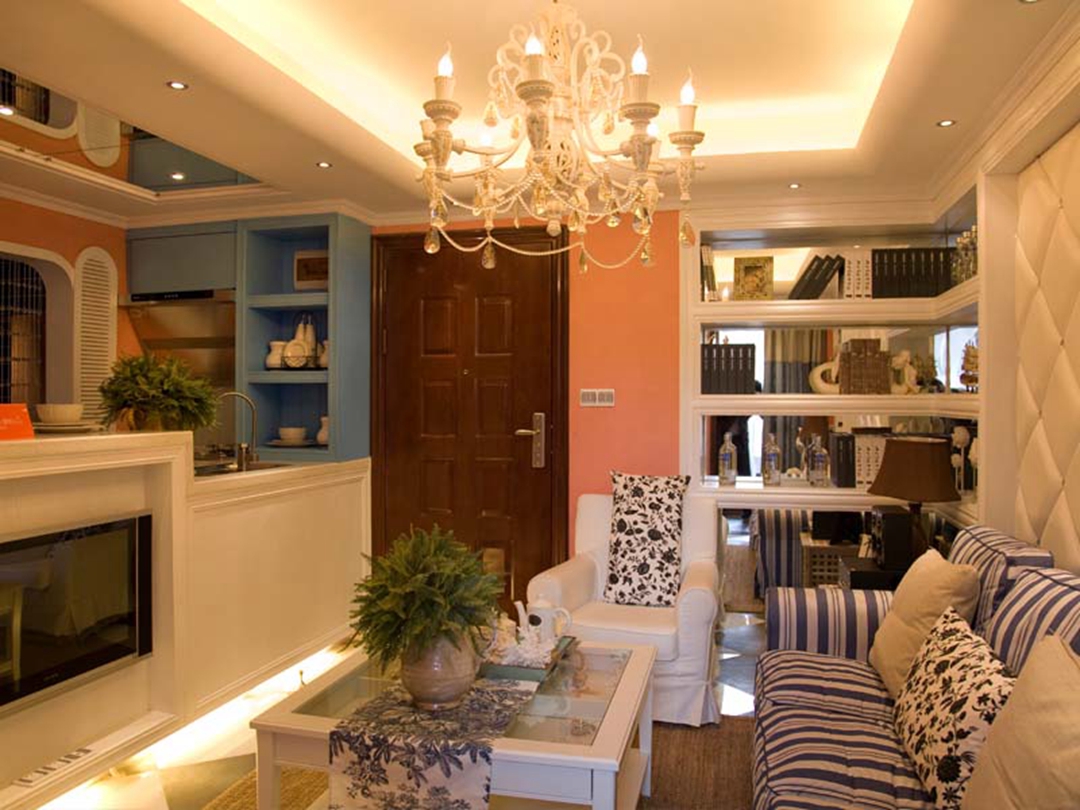 客厅图片来自山西信宅装饰在富力城 110平米 地中海风格的分享