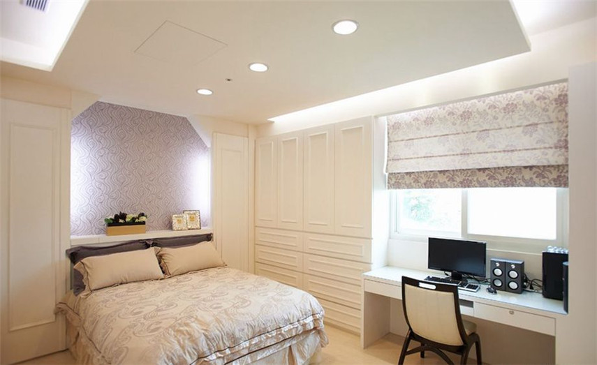 日升装饰 现代简约案 四居室 卧室图片来自装修设计芳芳在华宇时间城现代简约四居室的分享
