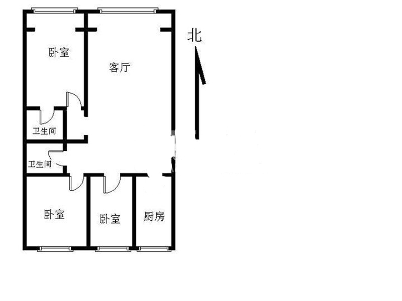 简约 三居 户型图图片来自北京精诚兴业装饰公司在方庄六号的分享