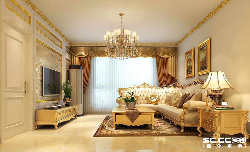 简约 二居 白领 收纳 80后 小资 客厅图片来自实创装饰百灵在两居奢华欧式居所的分享