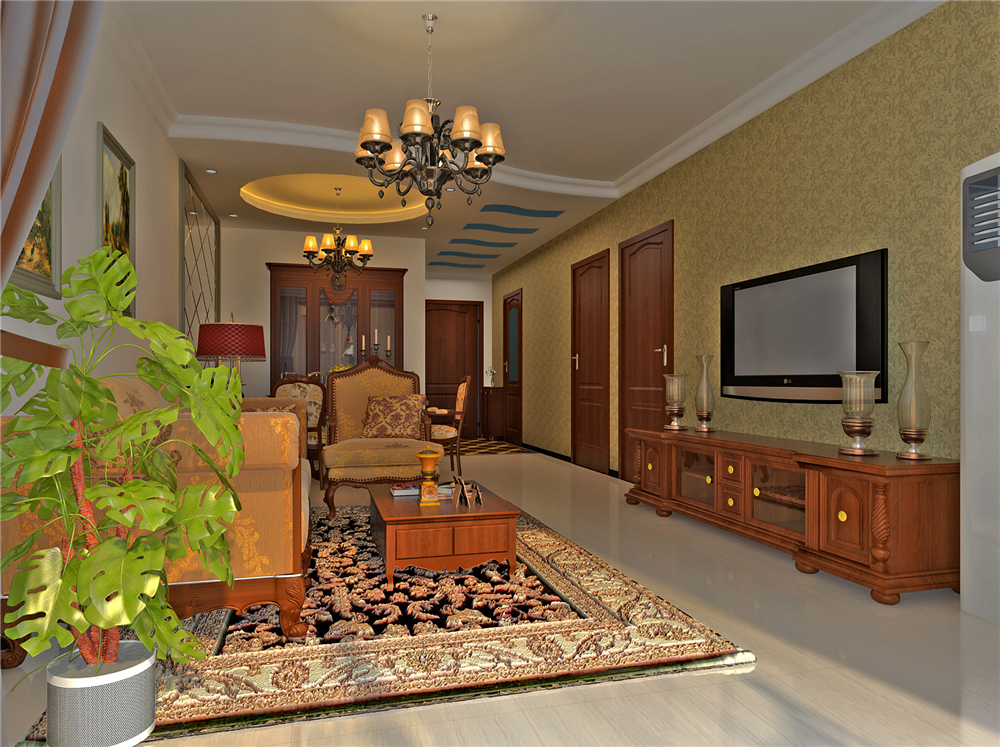 欧式 二居 白领 收纳 80后 小资 旧房改造 客厅图片来自实创装饰完美家装在K2玉兰湾80平欧式风格案例赏析的分享