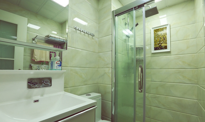 卫生间图片来自佰辰生活装饰在一室一厅气质小窝尽显温暖舒适的分享