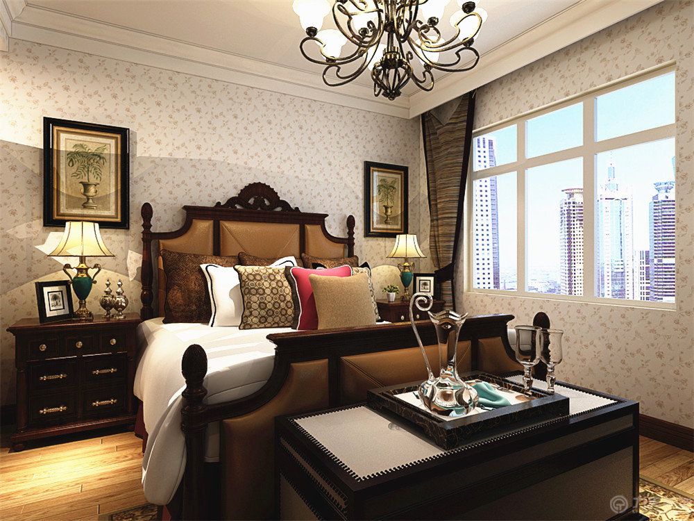 三居 欧式 卧室图片来自阳光力天装饰糖宝儿在欧式风格| 融公馆 130㎡三居室的分享