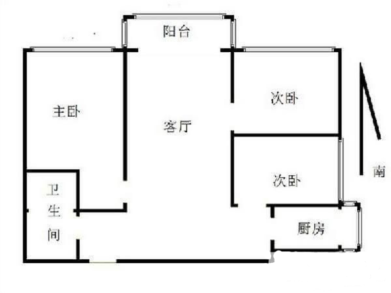 户型图图片来自北京精诚兴业装饰公司在大龙公寓的分享