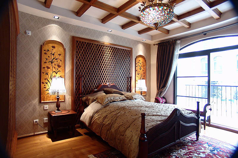 欧式 二居 别墅 上海黄浦 卧室图片来自上海实创-装修设计效果图在上海黄浦240平米高档别墅装修的分享