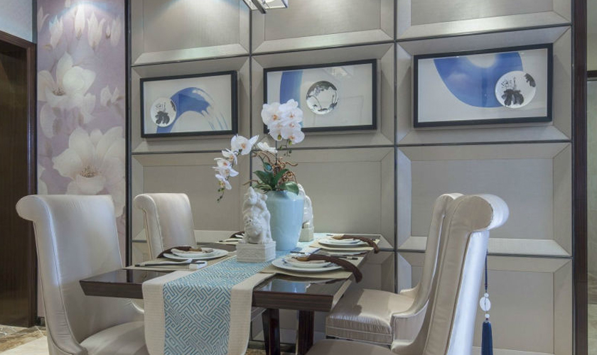 青岛装修 新中式 青岛装饰 餐厅图片来自青岛威廉装饰在安桥东城国际的分享