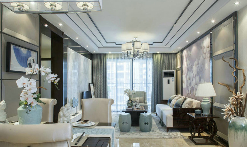 青岛装修 新中式 青岛装饰 客厅图片来自青岛威廉装饰在安桥东城国际的分享