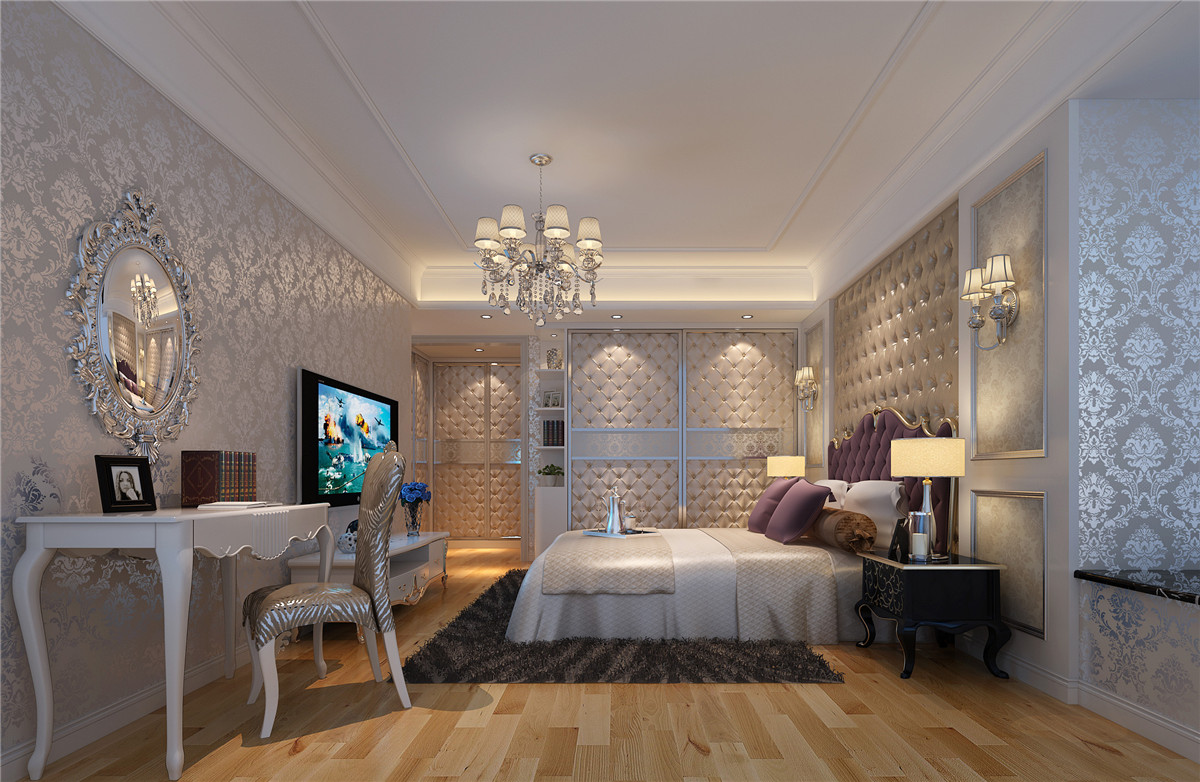 次卧室 尊贵 典雅 艺术 卧室图片来自广州名雕装饰在打造奢华素雅的居室空间的分享