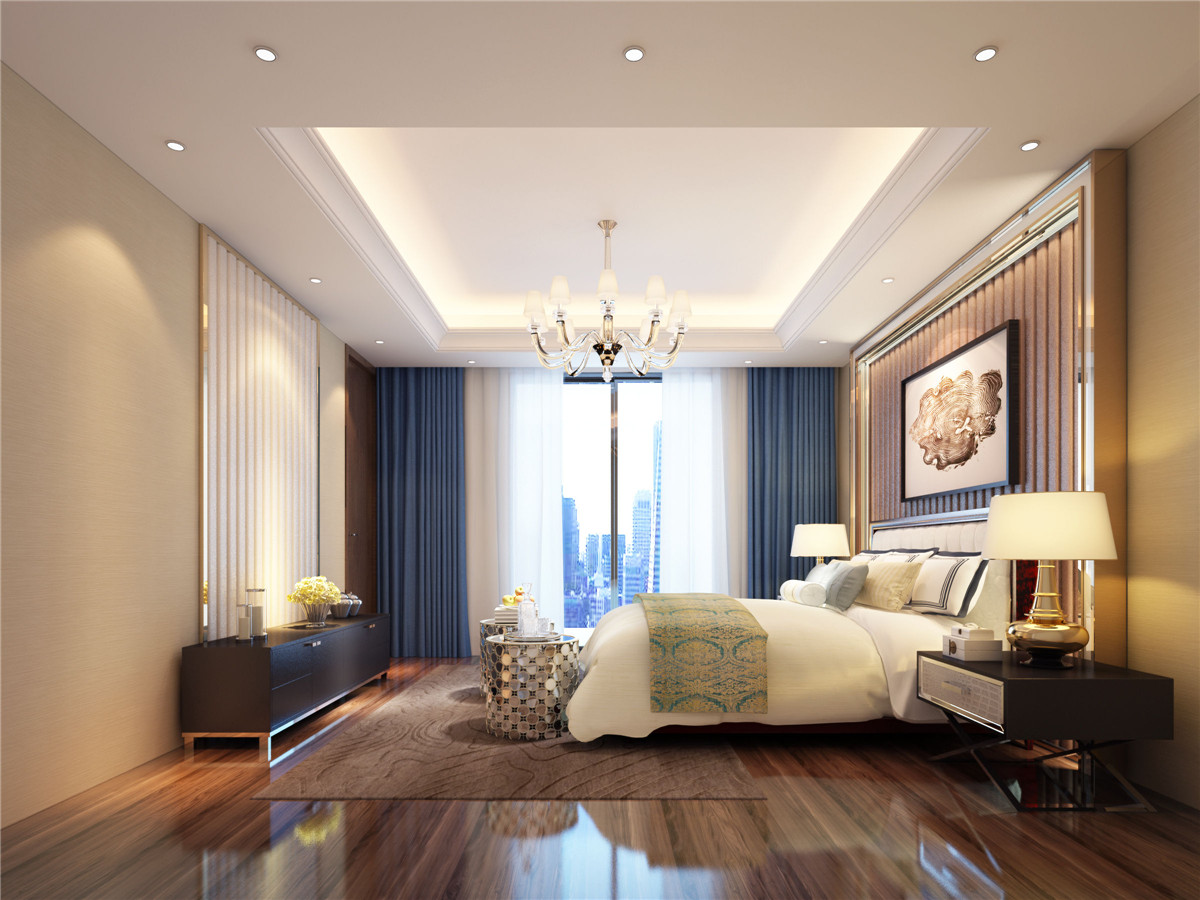 主卧 豪华 优雅 舒适 层次感 现代生活 卧室图片来自广州名雕装饰在打造奢华素雅的居室空间的分享