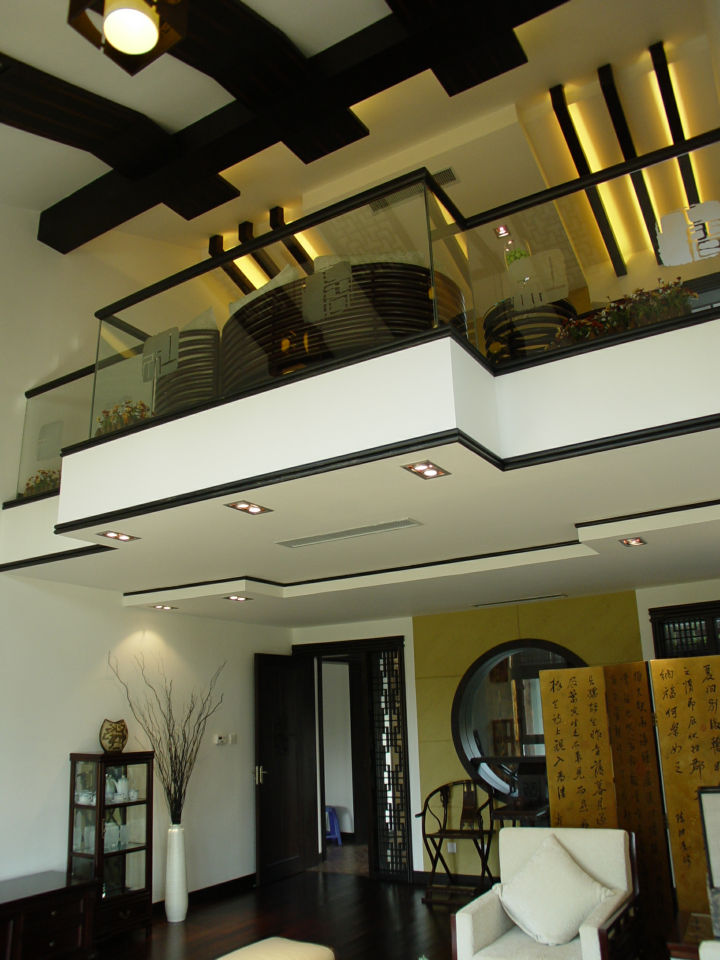 客厅图片来自cdxblzs在中海名城 160平米 现代中式 复式的分享