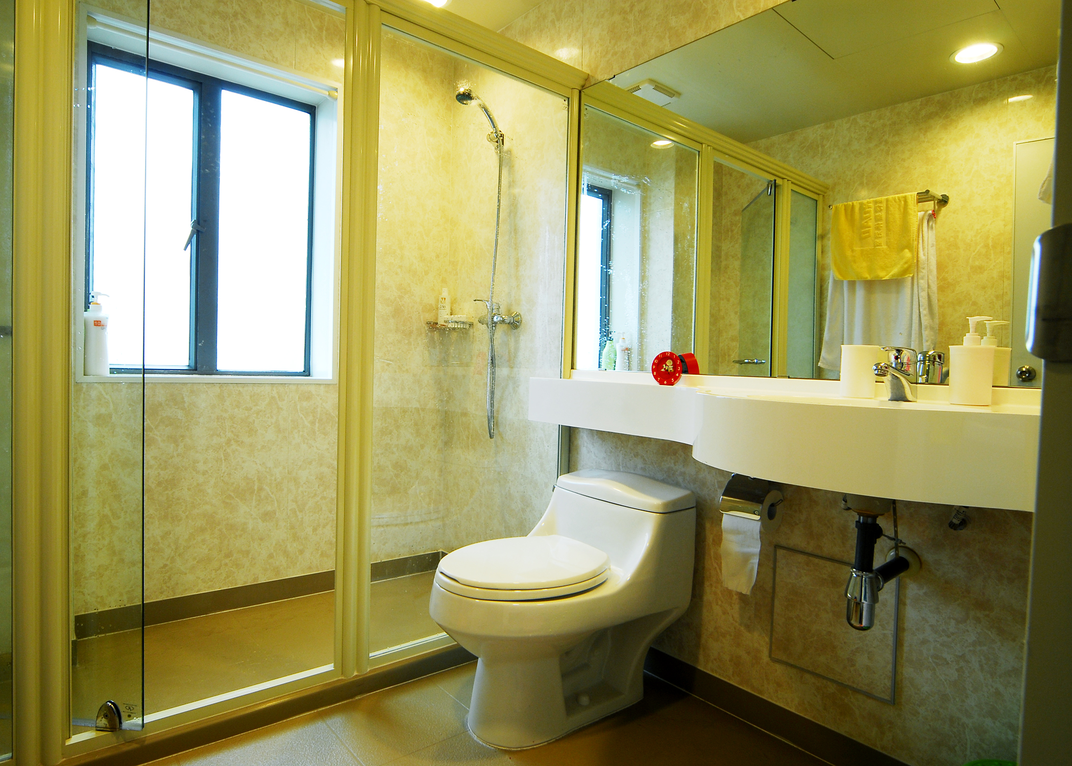 简约 田园 混搭 卫生间图片来自上海实创-装修设计效果图在上海130平米混搭风格的分享
