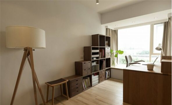 日式 简约 书房图片来自北京精诚兴业装饰公司在简单的生活日式简约风的阳光公寓的分享
