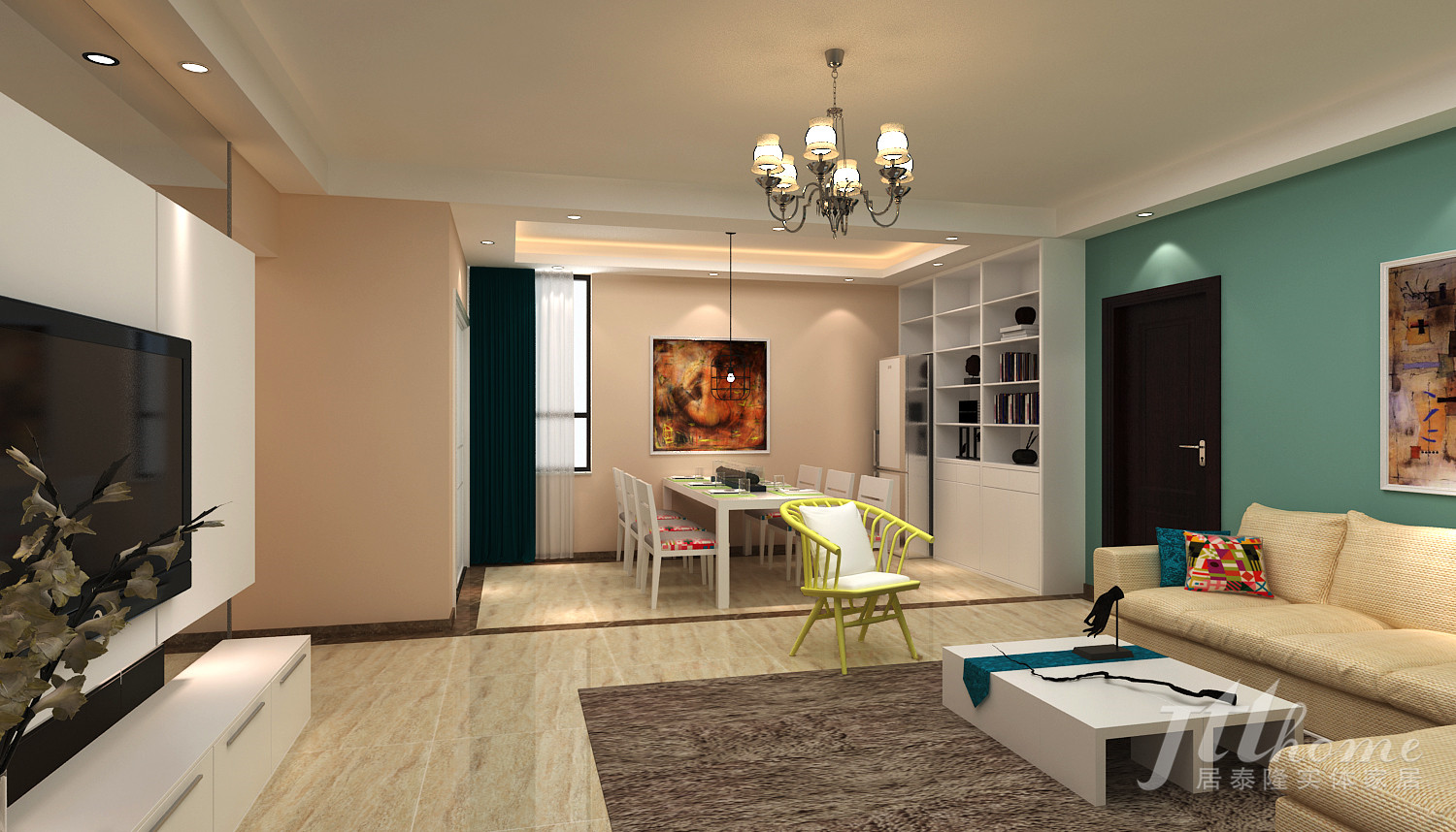 简约 三居 宜居 舒适 温馨 客厅图片来自居泰隆深圳在现代简约三居室拎包入住的分享