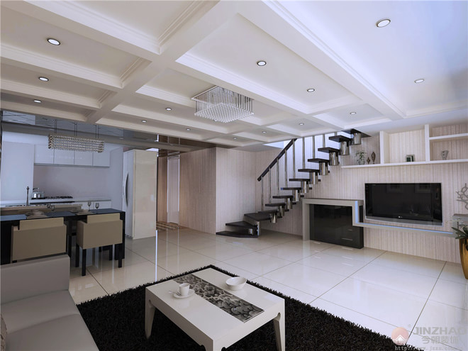 现代 loft 今朝装饰 客厅图片来自赵修杰在北京华贸城56平Loft现代风的分享