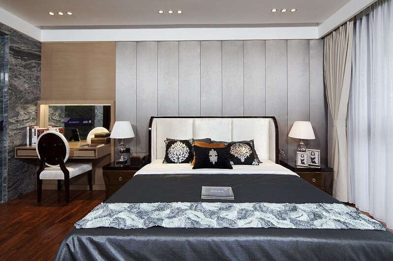 简约 欧式 美式 混搭 大户型 白领 80后 卧室图片来自成都V2装饰在美式混搭风格装修的分享