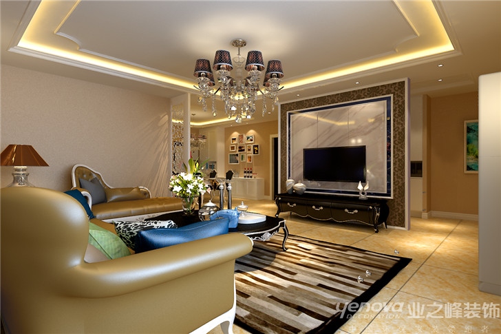 欧式 三居 简欧 客厅图片来自太原业之峰诺华装饰杨丽茹在简雅欧情的分享
