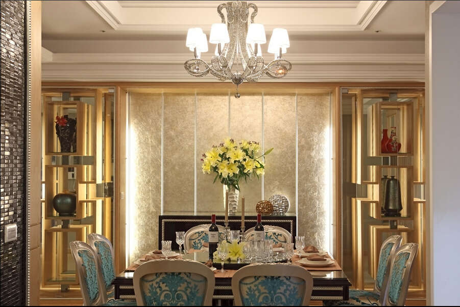 简约 新古典 四居室 白领 80后 小资 餐厅图片来自成都V2装饰在九号公馆新古典风格的分享