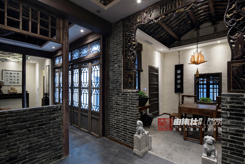 别墅 中式风 常熟实景 常熟装修 客厅图片来自大墅尚品-由伟壮设计在200平传统中式风 时尚与文化并重的分享