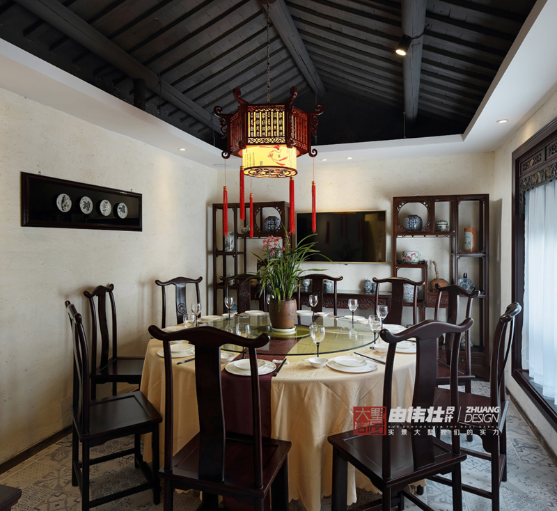 别墅 中式风 常熟实景 常熟装修 客厅图片来自大墅尚品-由伟壮设计在200平传统中式风 时尚与文化并重的分享