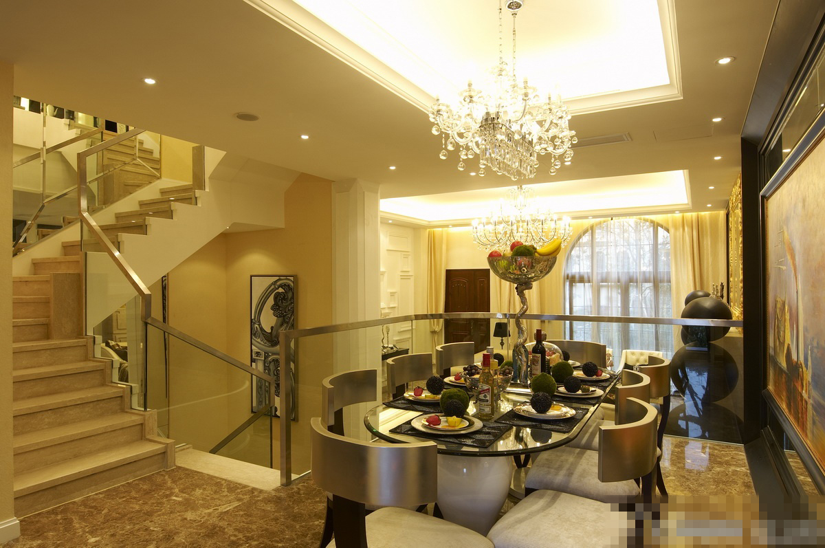 欧式 别墅 白领 收纳 餐厅图片来自北京装修设计o在香江别墅装修欧式风格设计案例的分享