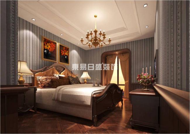 美式风格 三室二厅 卧室图片来自长沙东易日盛装饰在长沙华都-美式风格的分享