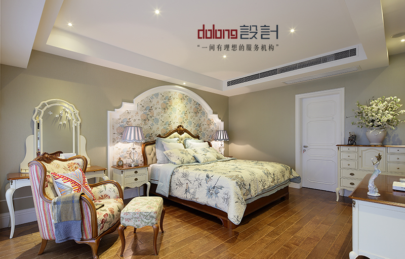 欧式 别墅 卧室图片来自DoLong董龙设计在Colourful Life的分享