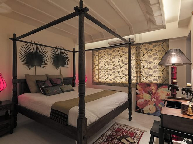 日升装饰 三居室 东南亚风格 卧室图片来自装修设计芳芳在110平东南亚清新淡雅风格的分享