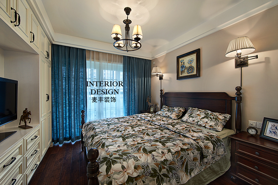 卧室图片来自四川岚庭装饰工程有限公司在简约美式小户型的分享