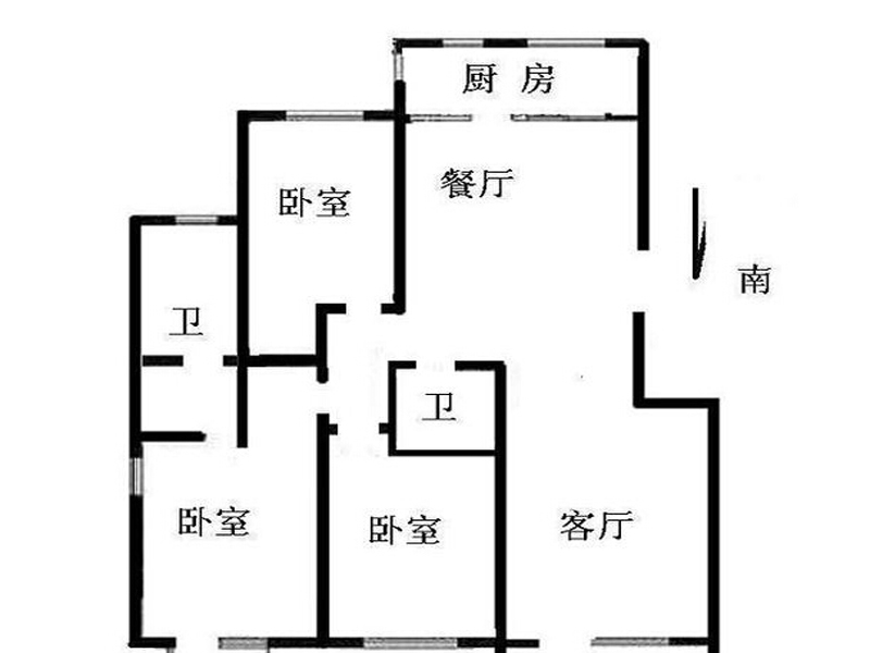 北欧风格 三居 四口之家 原木 户型图图片来自北京精诚兴业装饰公司在清爽北欧风一家四口的悠然居的分享