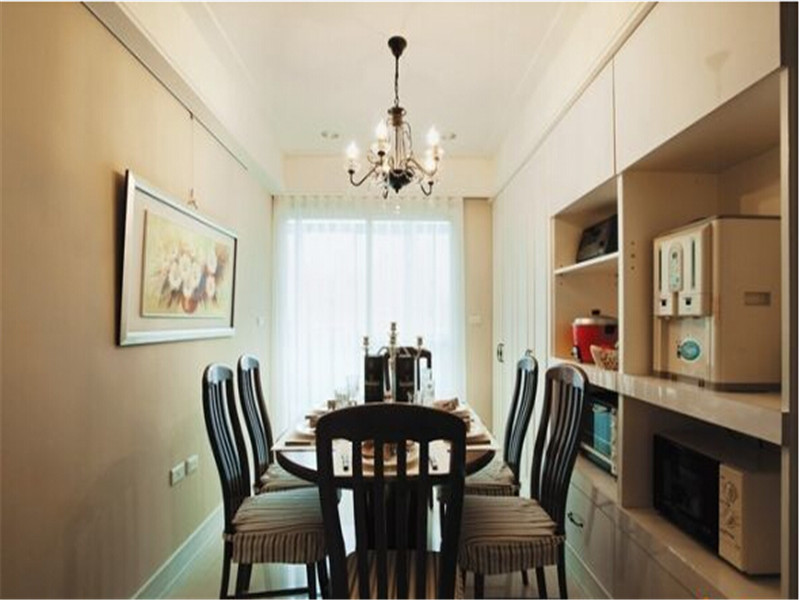 北欧 温馨 128平 三居 餐厅图片来自北京精诚兴业装饰公司在128平北欧田园风格温馨公寓的分享