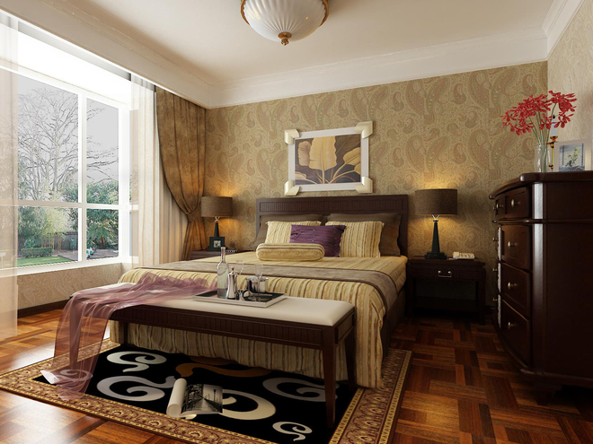 卧室图片来自四川岚庭装饰工程有限公司在东南亚雅致的分享