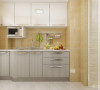这是秋瑞家园两室两厅一厨一卫92㎡的一套户型。这套方案做的是现代简约的风格。