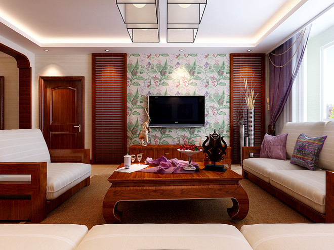 客厅图片来自四川岚庭装饰工程有限公司在东南亚雅致的分享