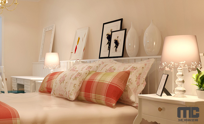 卧室图片来自四川岚庭装饰工程有限公司在清新田园温馨地中海风格的分享
