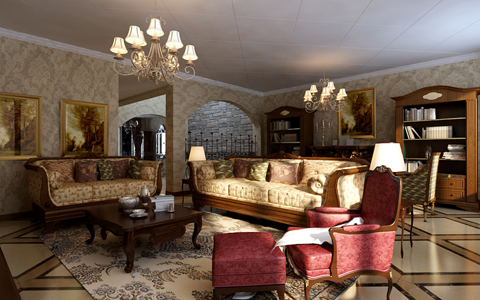 客厅图片来自西安业之峰装饰公司在美式风格的分享