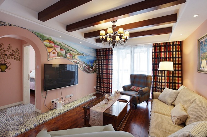 客厅图片来自四川岚庭装饰工程有限公司在美式田园风格的分享